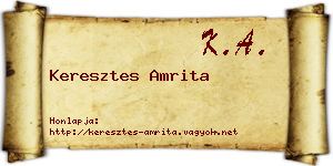 Keresztes Amrita névjegykártya